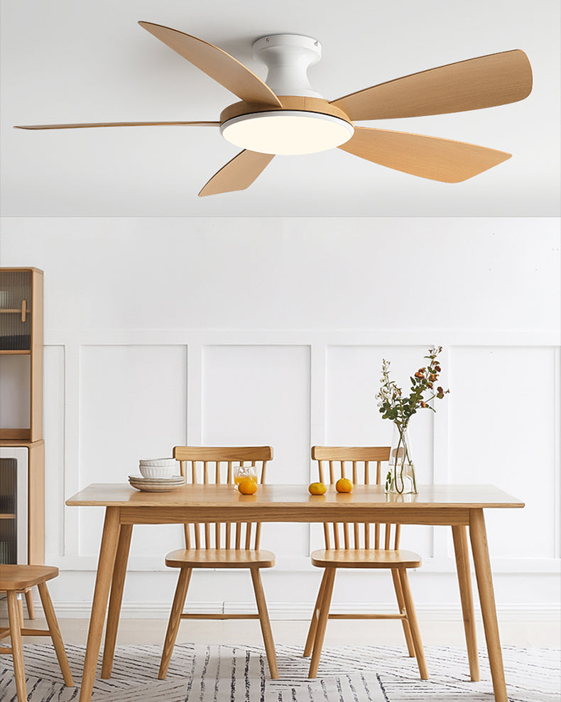 WOMO Ventiladores de techo con luz Moderna Perfil Bajo - WM5190