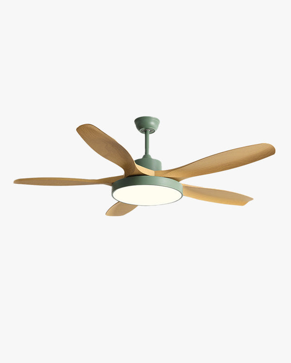 WOMO Ventiladores de techo con luz Reversible Escandinavo - WM5002