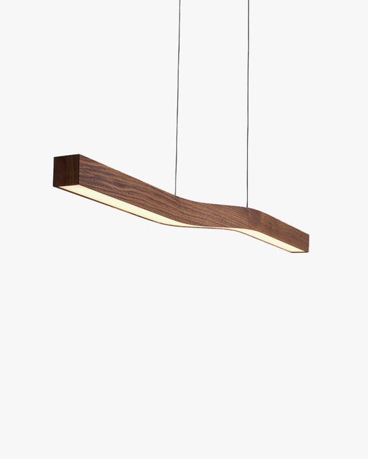 Lámpara colgante lineal de madera WOMO-WM2443