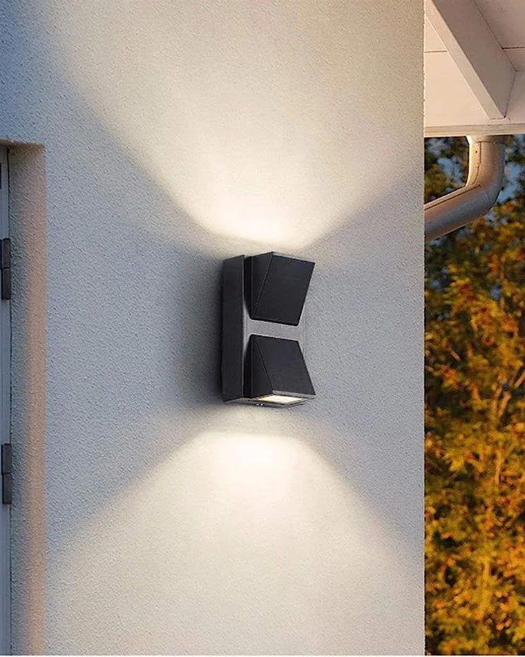 Lámpara de pared exterior WOMO con iluminación ascendente y descendente - WM9190