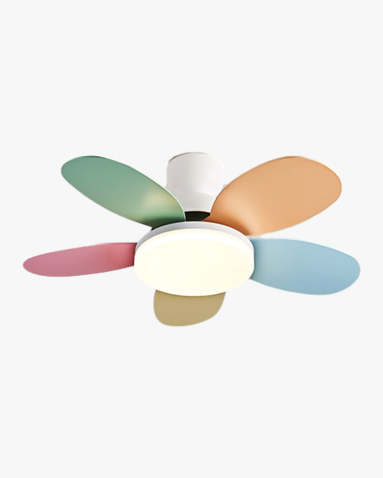 WOMO Scandinavian Wood Ceiling Fans with Light - WM5004