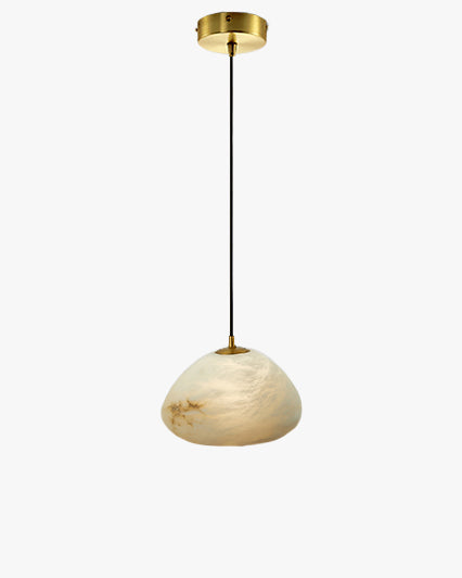 Lámpara colgante WOMO de alabastro irregular - WM2868