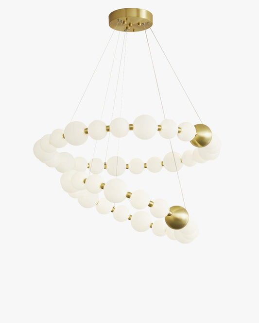 WOMO Lámparas Colgantes Circular de Collar de Perlas - WM2449