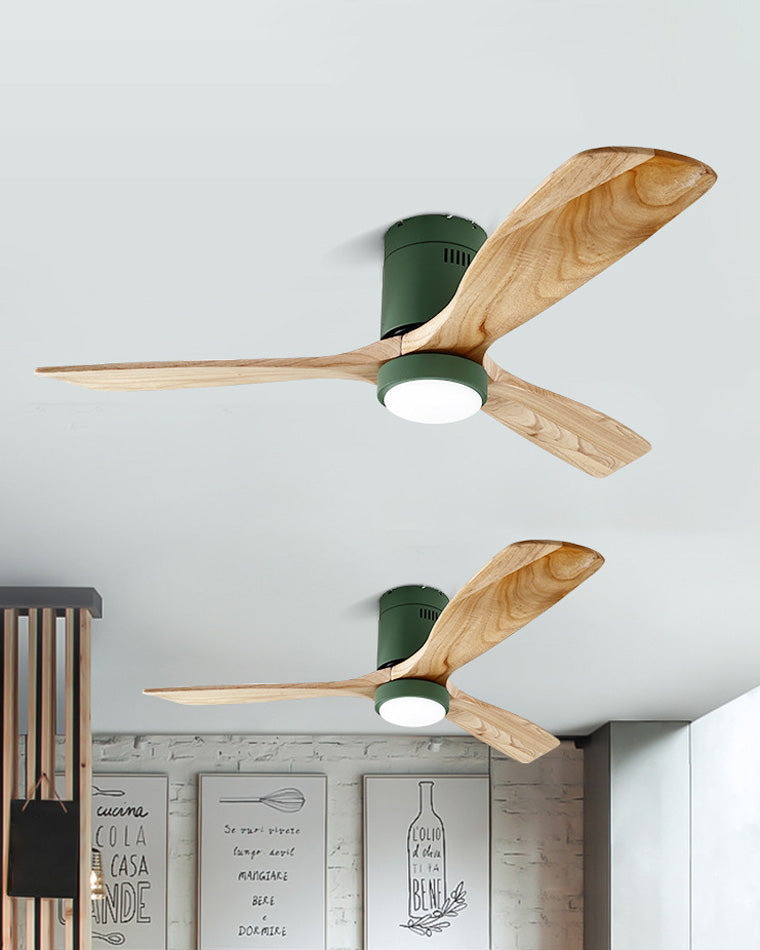 WOMO Ceiling Fans with Light Modern Mid-Century Hugger Type - WM5067
