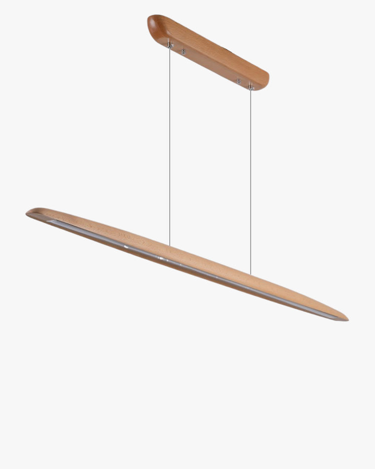 Lámpara colgante lineal LED de madera WOMO-WM2523