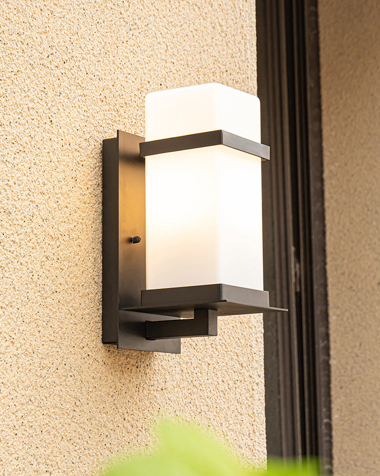 Aplique de pared exterior WOMO de cristal esmerilado - WM9202