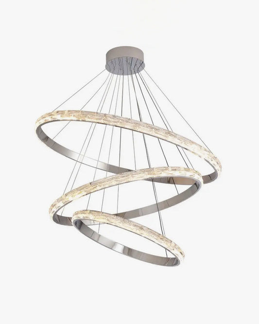 WOMO Lámparas Colgantes LED de Cristal Circular Escalonado - WM2491b