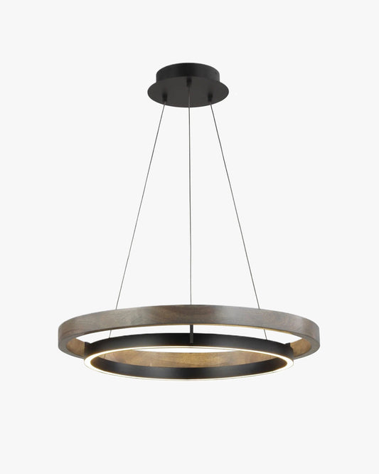 WOMO Lámparas Colgantes LED Circular de Madera - WM2492