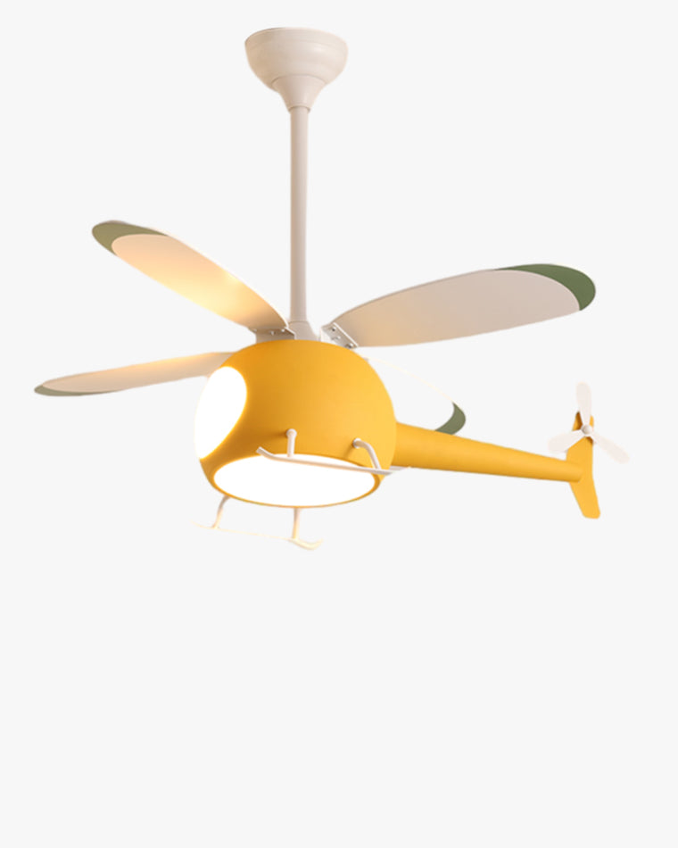 WOMO Ventiladores de techo con luz Avión para Niños - WM5007
