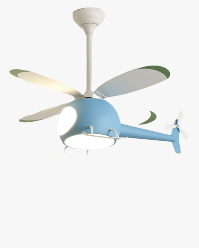 WOMO Ventiladores de techo con luz Avión para Niños - WM5007