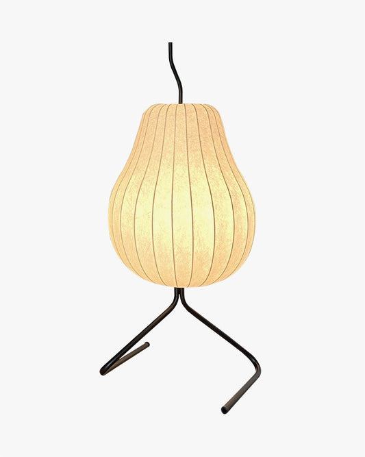 WOMO Lámpara de pie de seda con forma de pera - WM7126