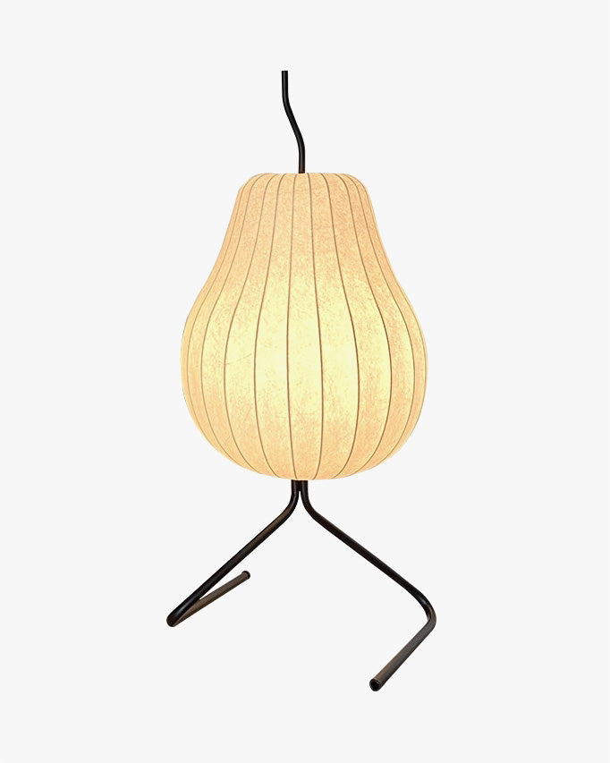 WOMO Pear Shaped Silk Floor Lamp - WM7126