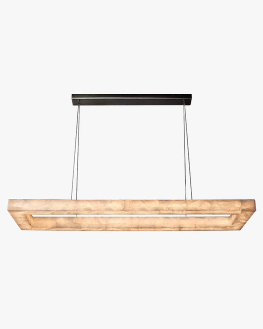 WOMO-WM2822 Alabaster Rectangular Chandelier