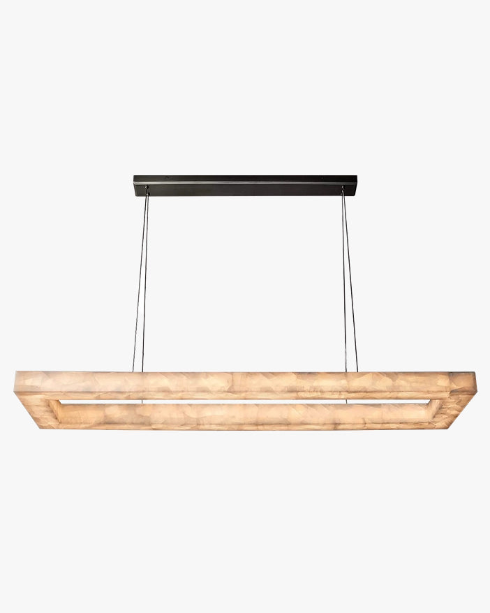 WOMO-WM2822 Alabaster Rectangular Chandelier