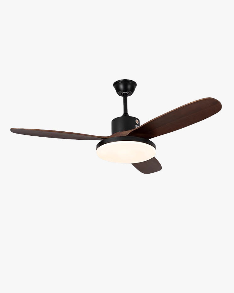 WOMO Ventiladores de techo con luz con 3 Aspas de Madera - WM5090