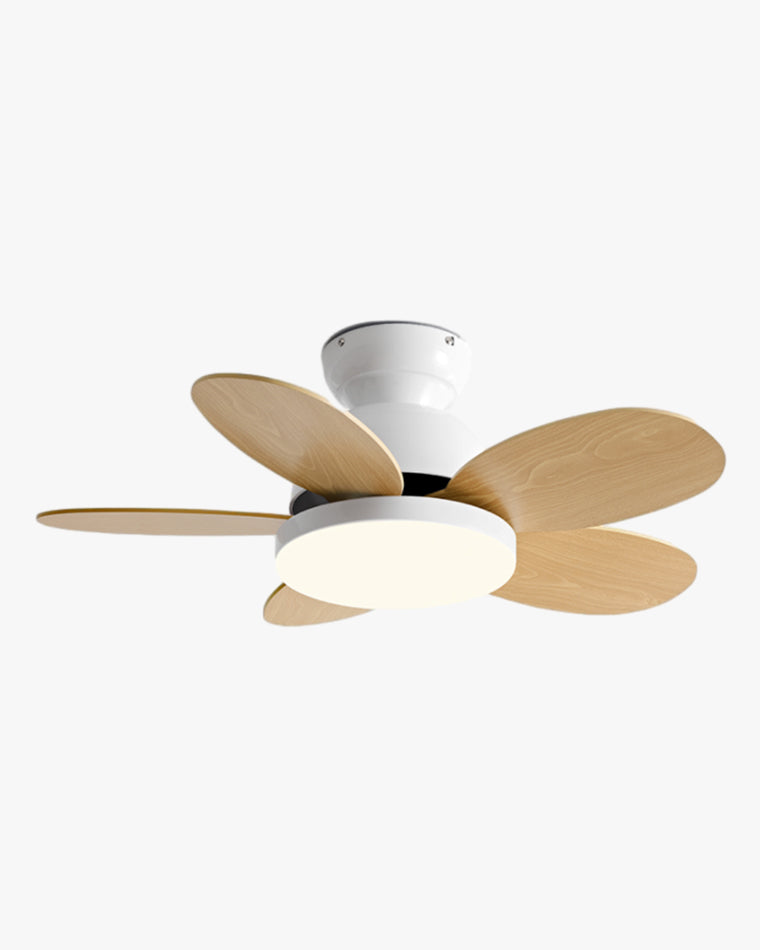 WOMO Scandinavian Wood Ceiling Fans with Light - WM5004