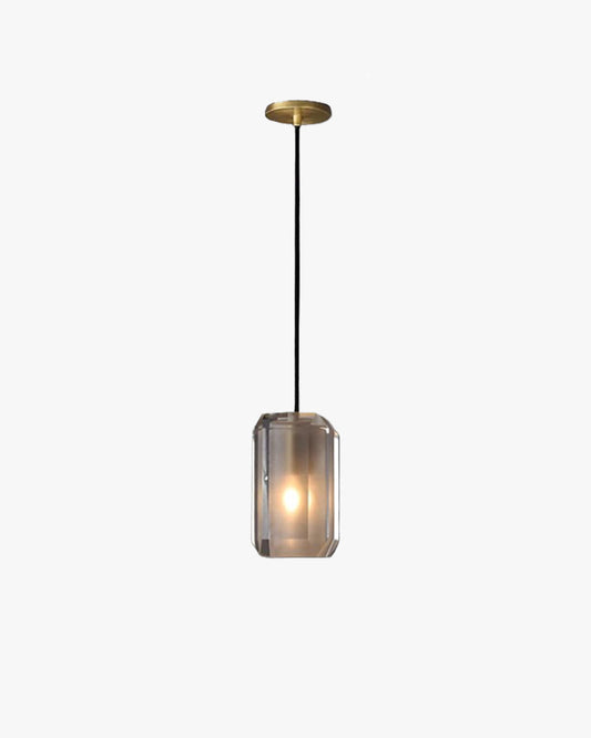 Lámpara colgante rectangular de cristal WOMO-WM2682