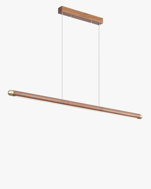 Lámpara colgante lineal LED WOMO color nogal - WM2520