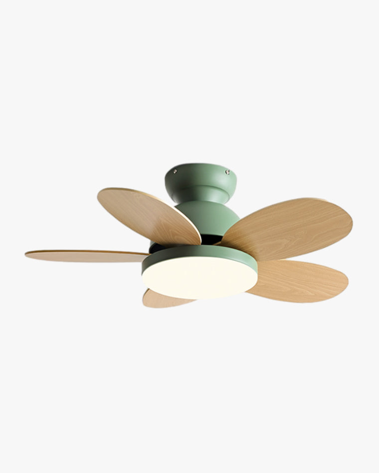 WOMO Scandinavian Wood Ceiling Fans with Light - WM5004