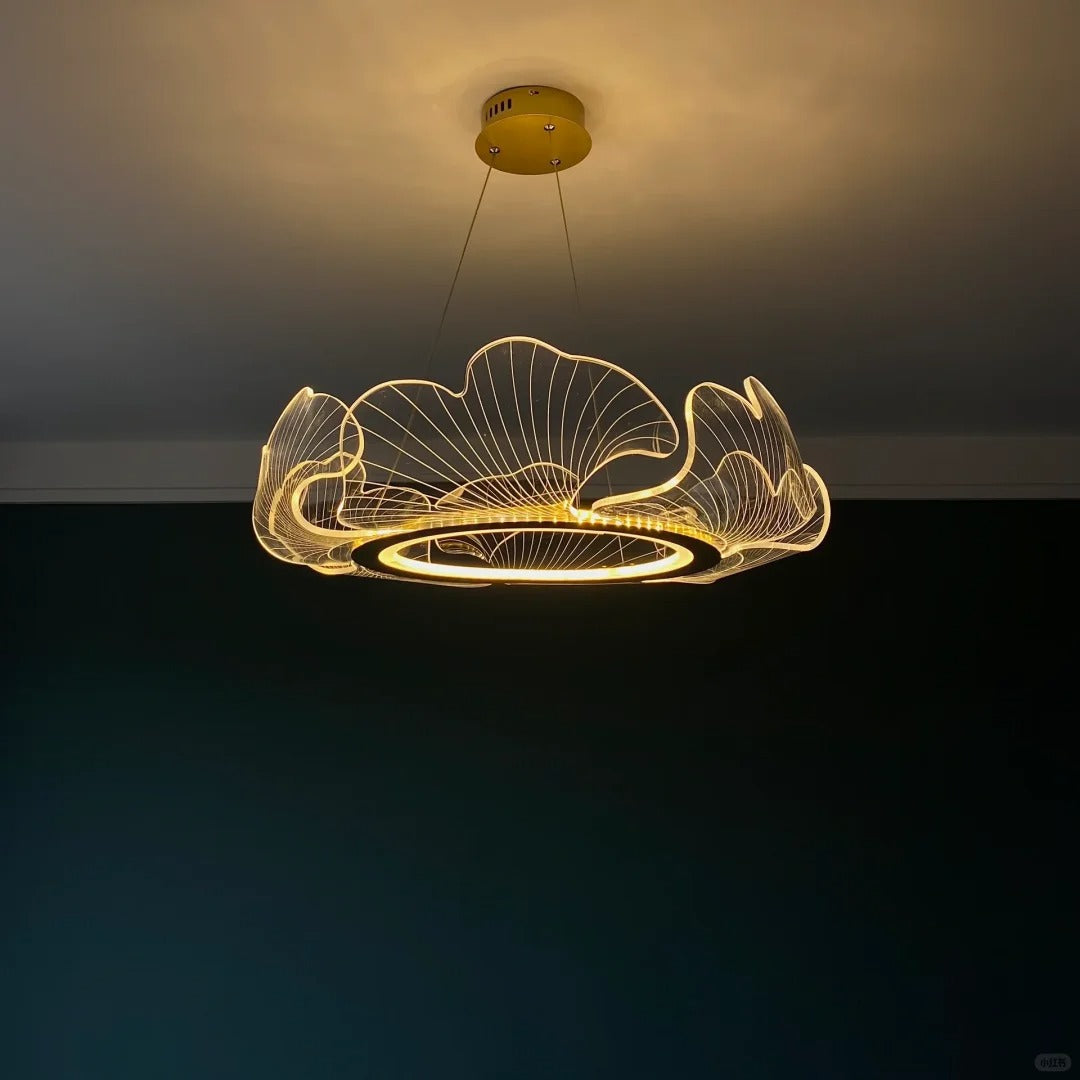 WOMO Modern Ginkgo Round Pendant Lamps-WM2000