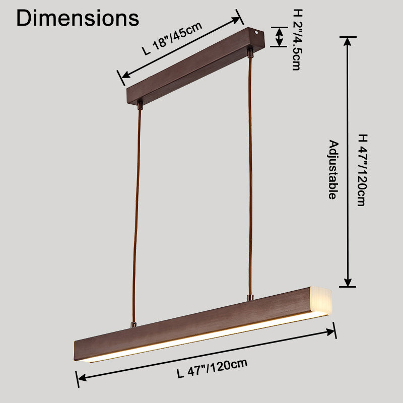 Lámpara colgante lineal minimalista para cocina WOMO-WM2002