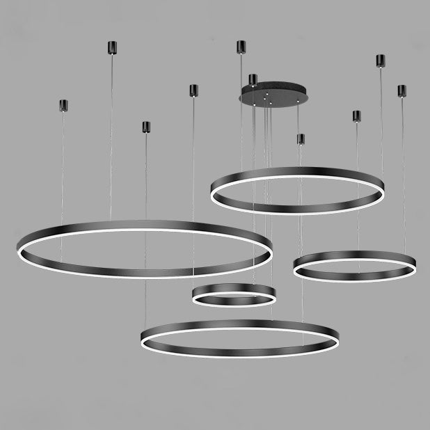 WOMO Lámparas Colgantes Anillo LED Múltiple-WM2003