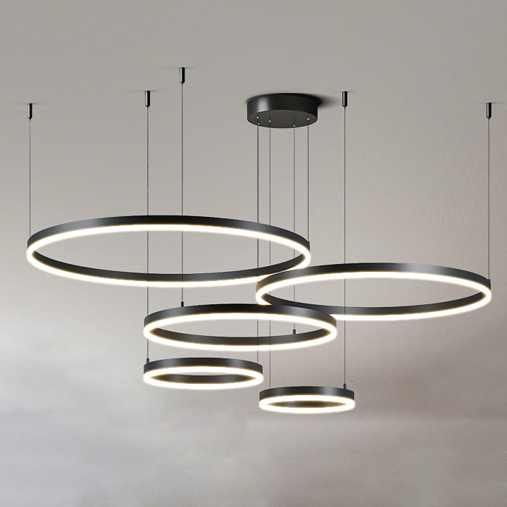 WOMO Lámparas Colgantes Anillo LED Múltiple-WM2003