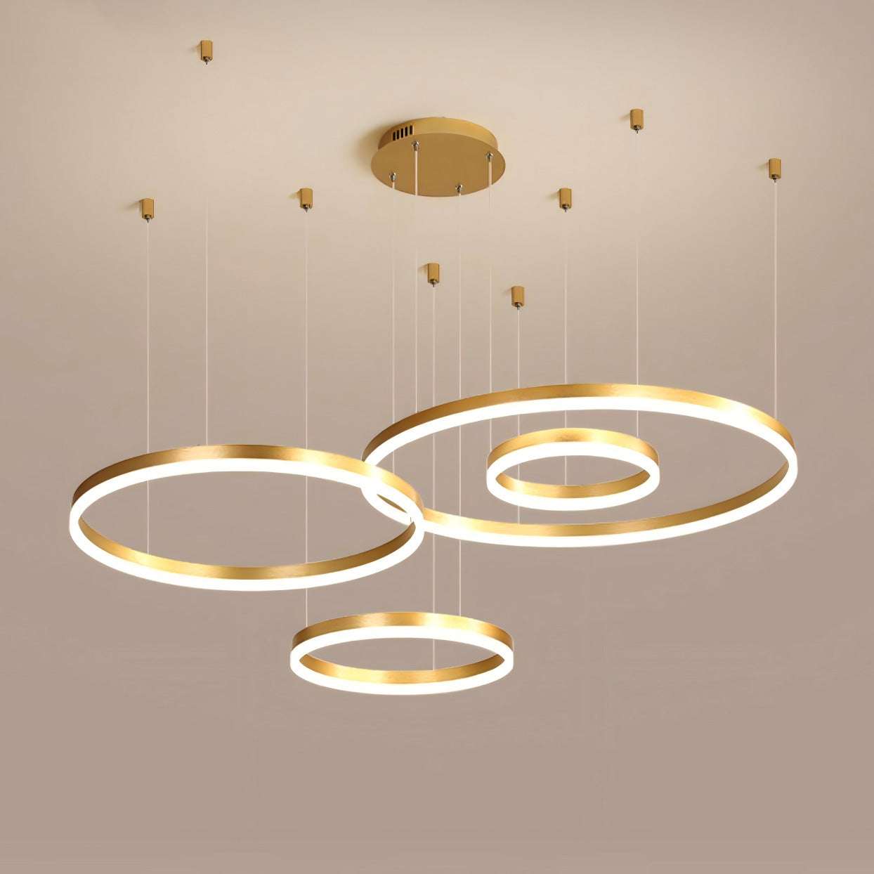 WOMO Lámparas Colgantes Anillo LED Múltiple-WM2003