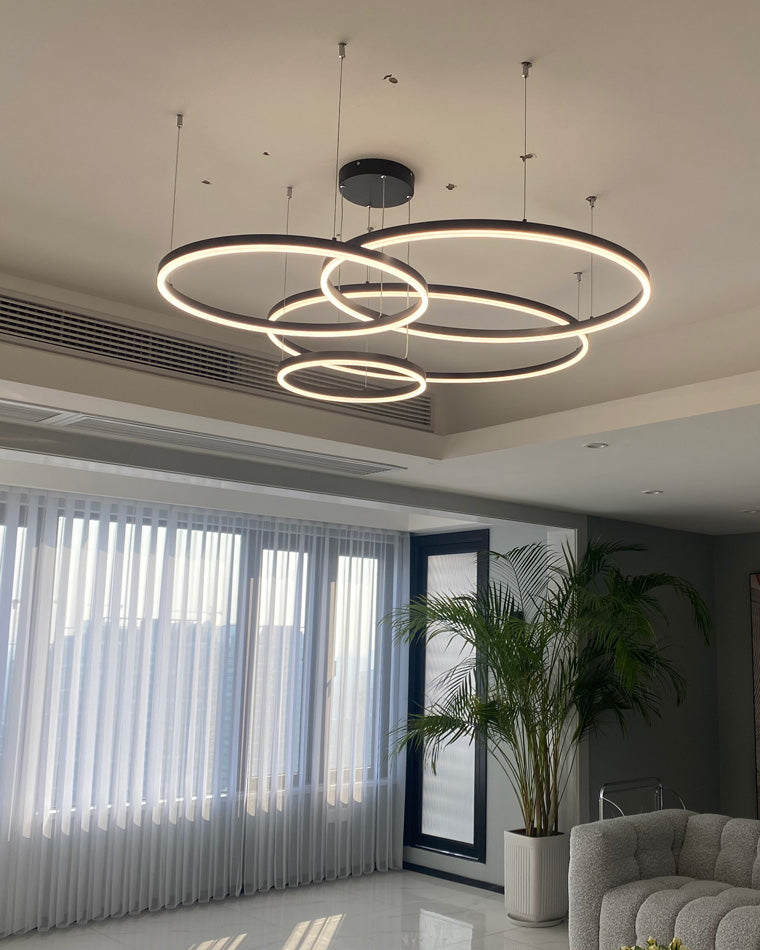 WOMO Lámparas Colgantes Anillo LED Múltiple-WM2003