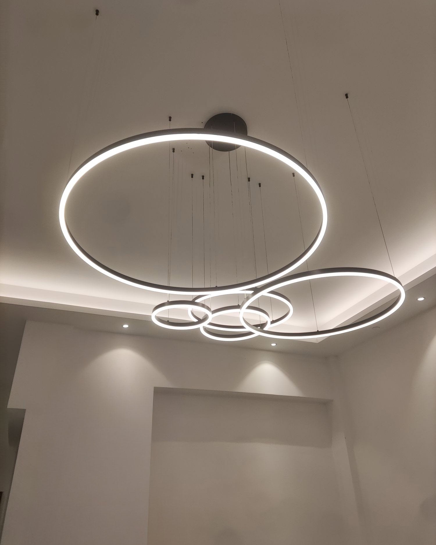 WOMO Lámparas Colgantes Anillo LED Múltiple-WM2003