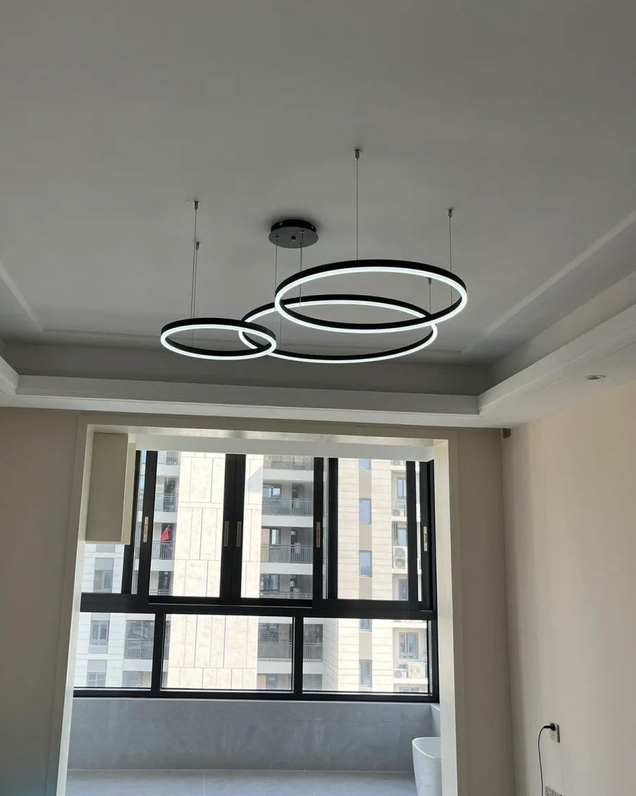 WOMO Lámparas Colgantes Anillo LED Múltiple-WM2003