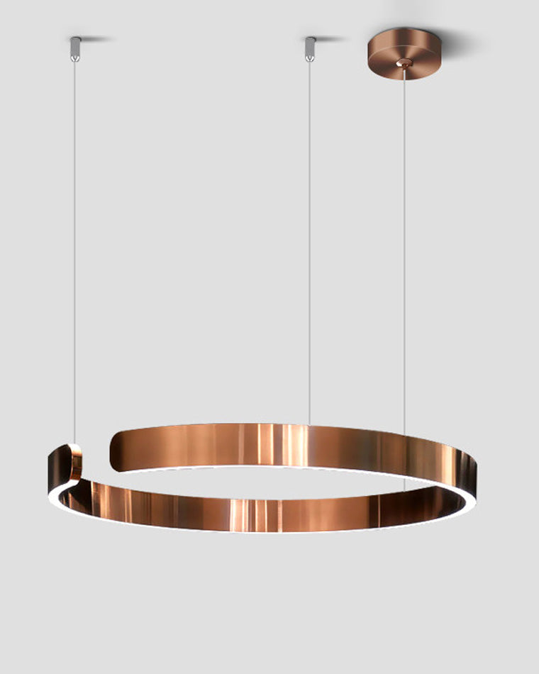 WOMO Lámparas Colgantes Anillo LED Negro/Dorado-WM2009