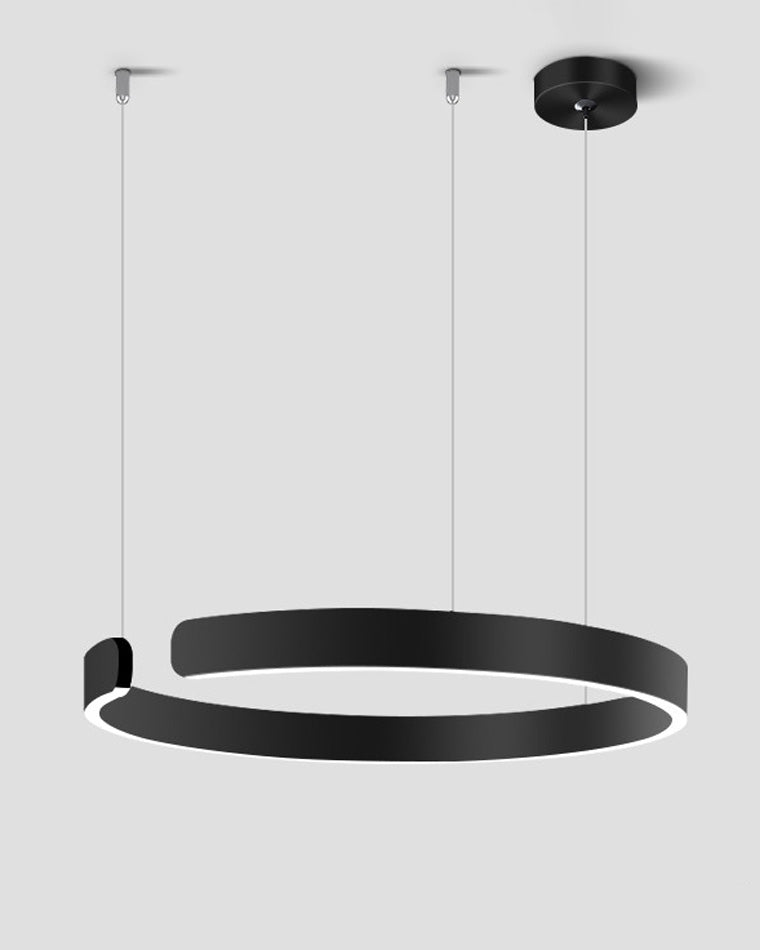 WOMO Lámparas Colgantes Anillo LED Negro/Dorado-WM2009