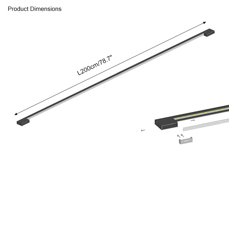 Aplique de pared lineal largo para escaleras WOMO-WM6018