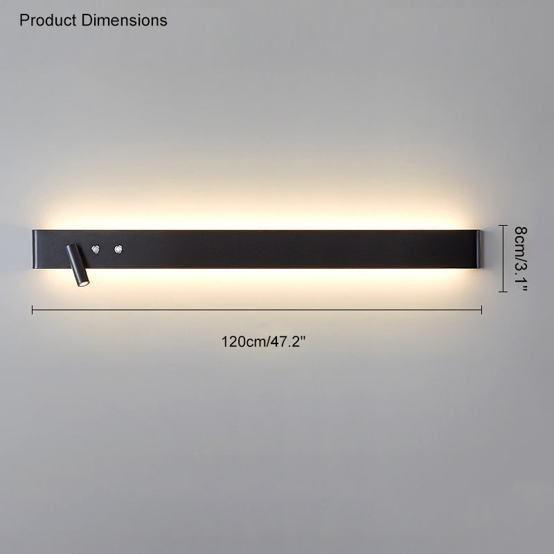 Foco lineal de pared WOMO con interruptor-WM6006
