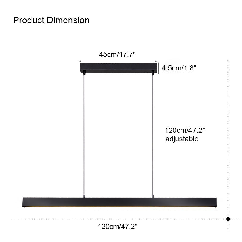 Lámpara colgante lineal minimalista para cocina WOMO-WM2002