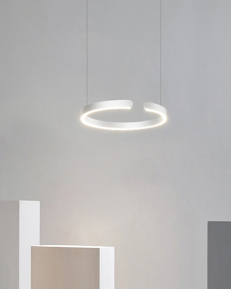 WOMO Lámparas Colgantes Anillo LED Negro/Dorado-WM2009