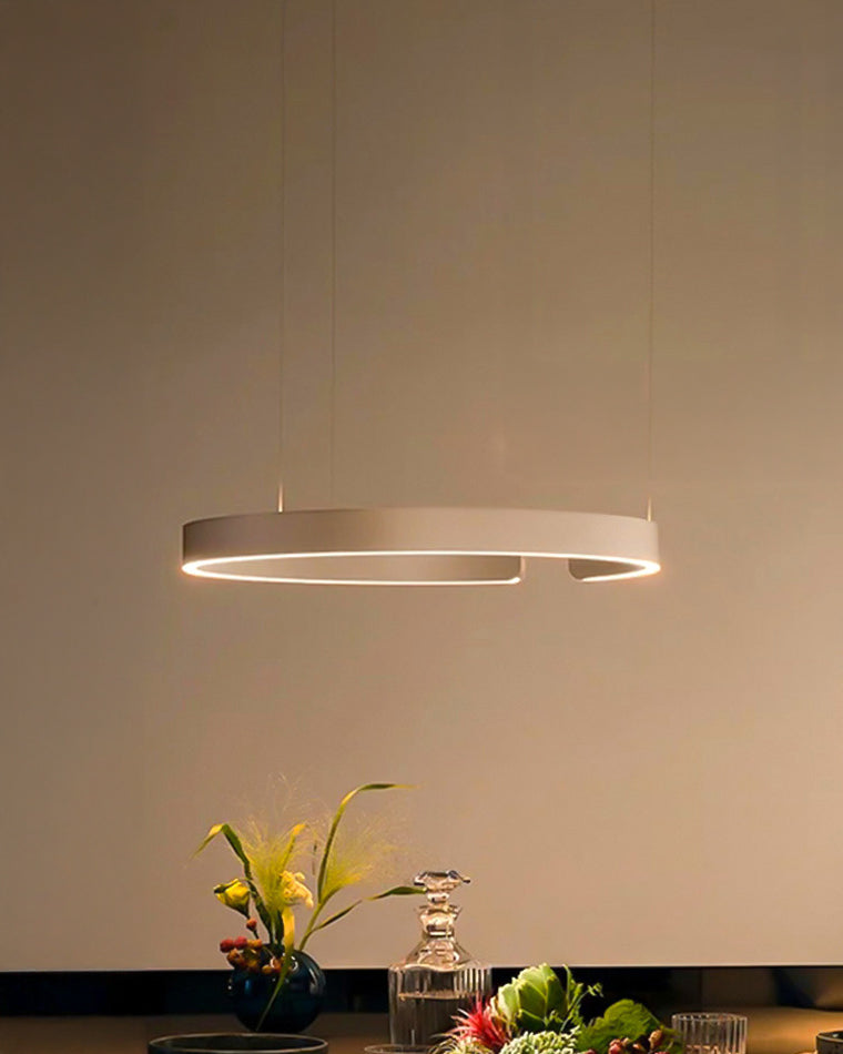 WOMO Lámparas Colgantes Anillo LED Negro/Dorado-WM2009