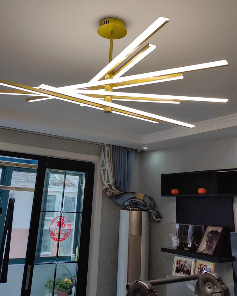 Lámpara de araña LED lineal ajustable WOMO-WM2026