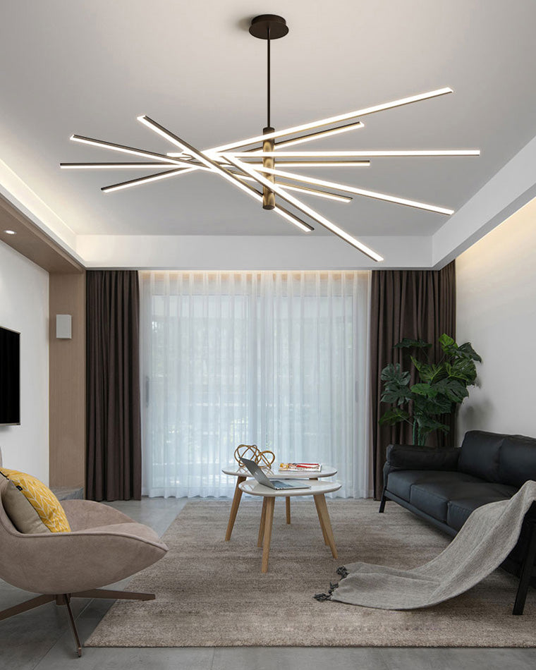 Lámpara de araña LED lineal ajustable WOMO-WM2026