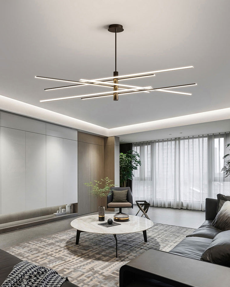 Lámpara de araña LED lineal ajustable WOMO-WM2026