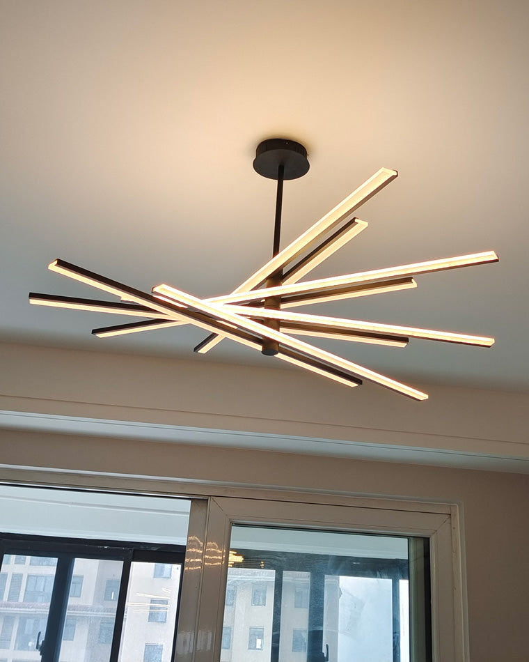Lámpara de araña LED lineal ajustable WOMO-WM2026