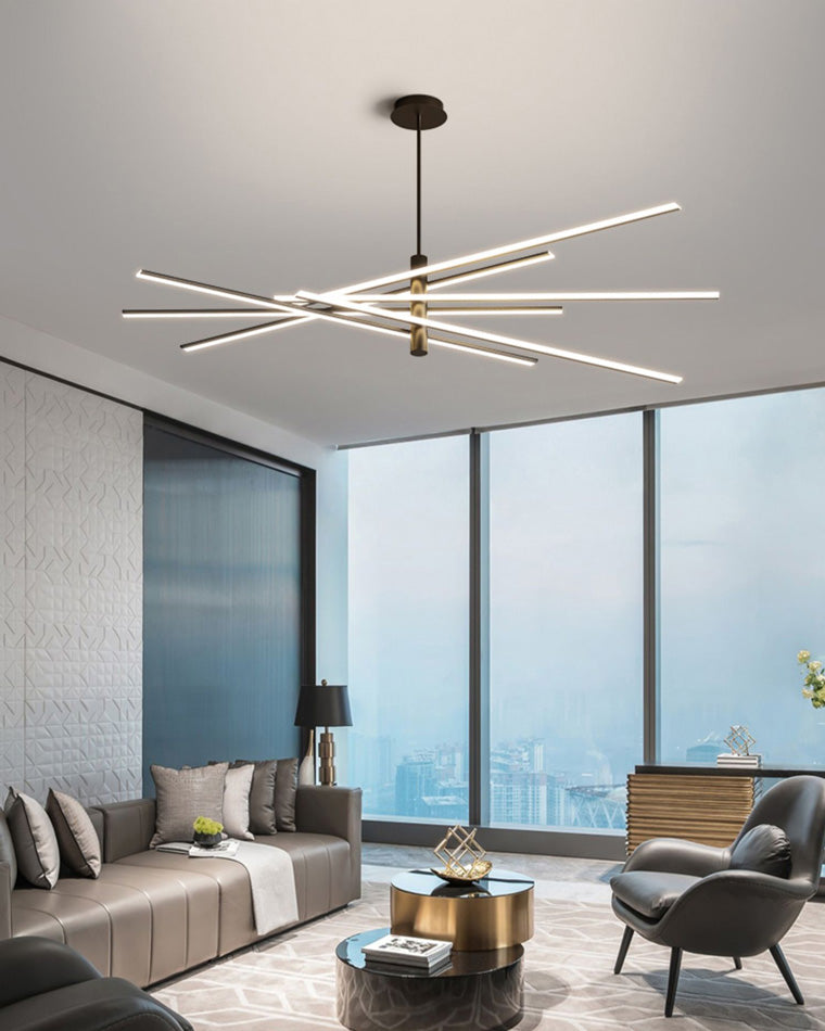Lámpara de araña LED lineal ajustable WOMO-WM2026