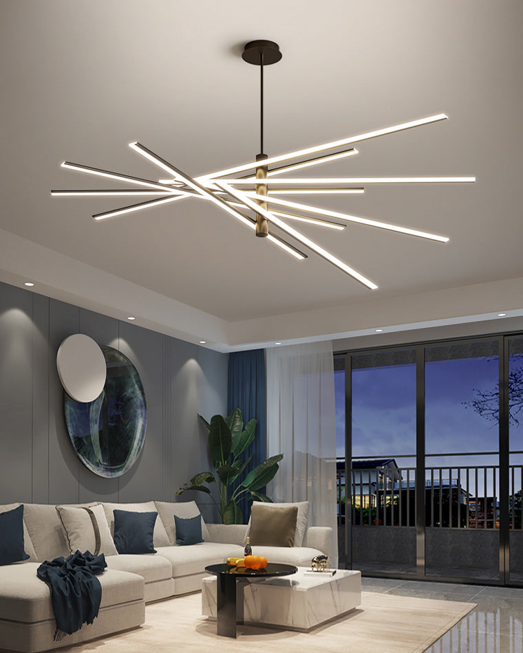 Lámpara de araña LED lineal ajustable WOMO-WM2026