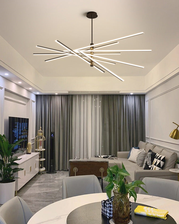 Lámpara de araña LED lineal ajustable WOMO-WM2026