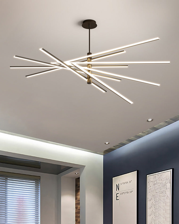 Lámpara de araña LED lineal ajustable WOMO-WM2026