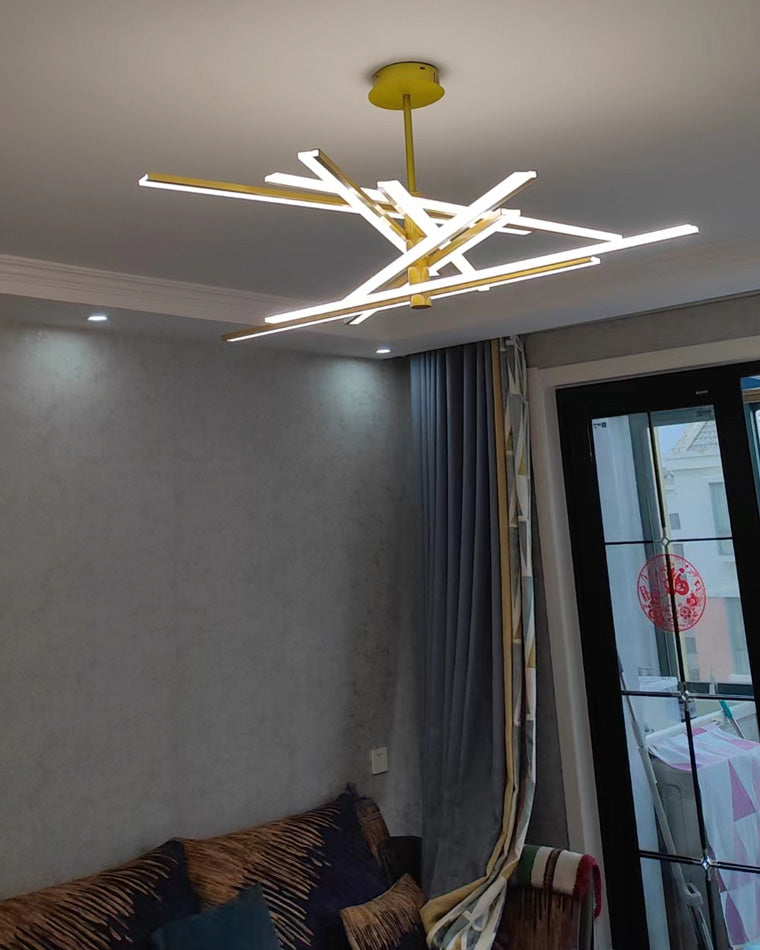 Lámpara de araña LED lineal ajustable WOMO-WM2026