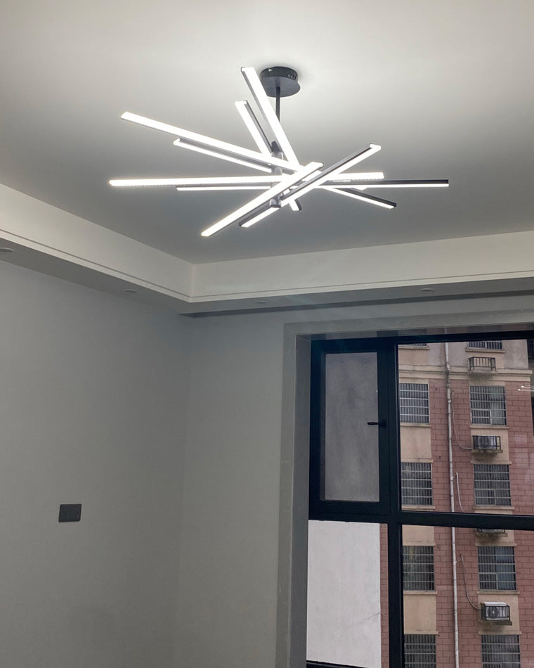 Lámpara de araña LED lineal ajustable WOMO-WM2026