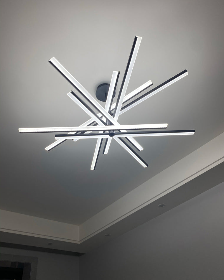 Lámpara de araña LED lineal ajustable WOMO-WM2026