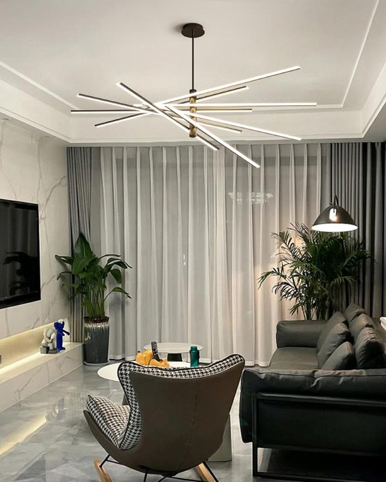 Lámpara de araña LED lineal ajustable WOMO-WM2026